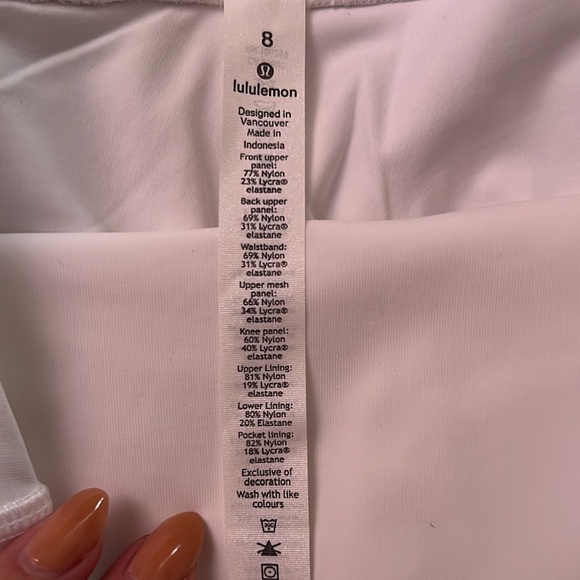 Wunder Under Lace High Rise Tight 25” White - Picture 6 of 6